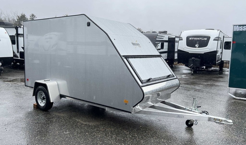 2024 Mission Trailers 60×12 Aluminum Single Place Crossover w/Galvanized Package, Rear Canopy - Image 5
