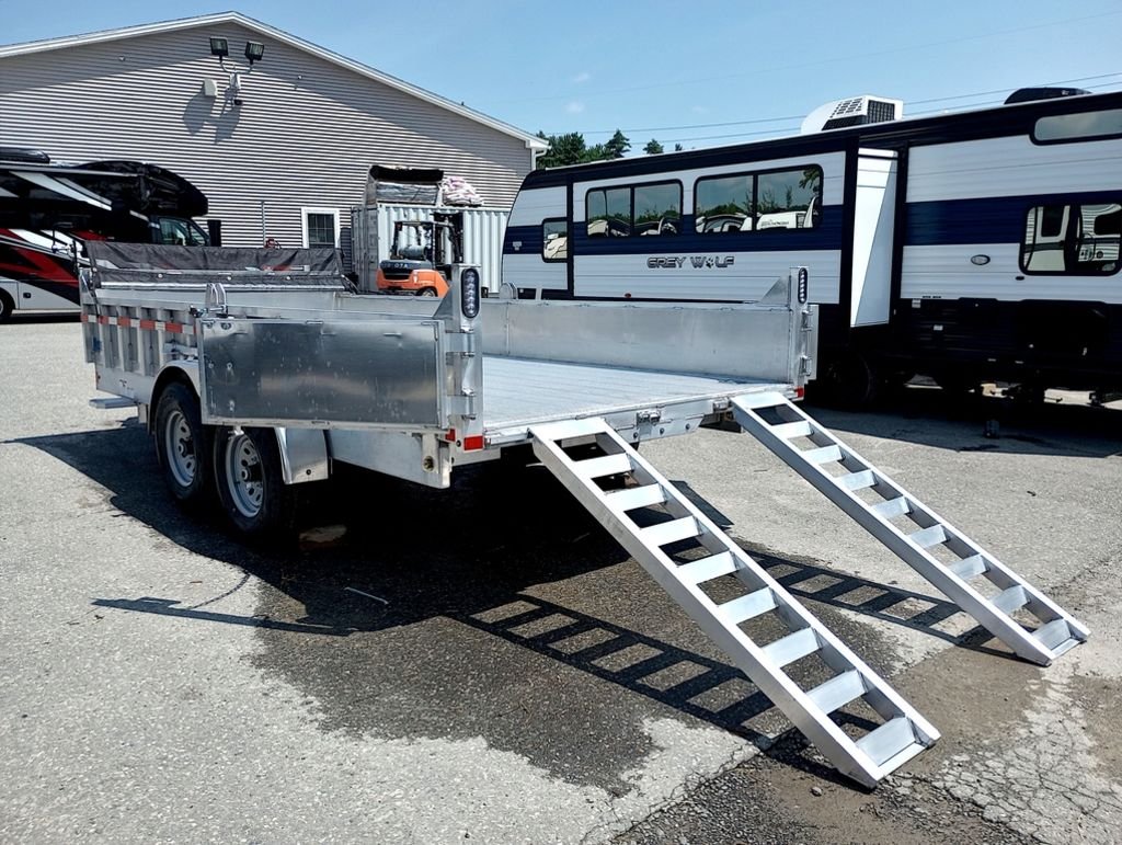 2025 Mission Trailers 7×16 14K Aluminum Hydraulic Dump w/Ramps, HD D-Rings, Barn Doors, Tarp Kit - Image 9