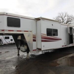 2008-lakota-8415-w-slide-out-4-horse-trailer
