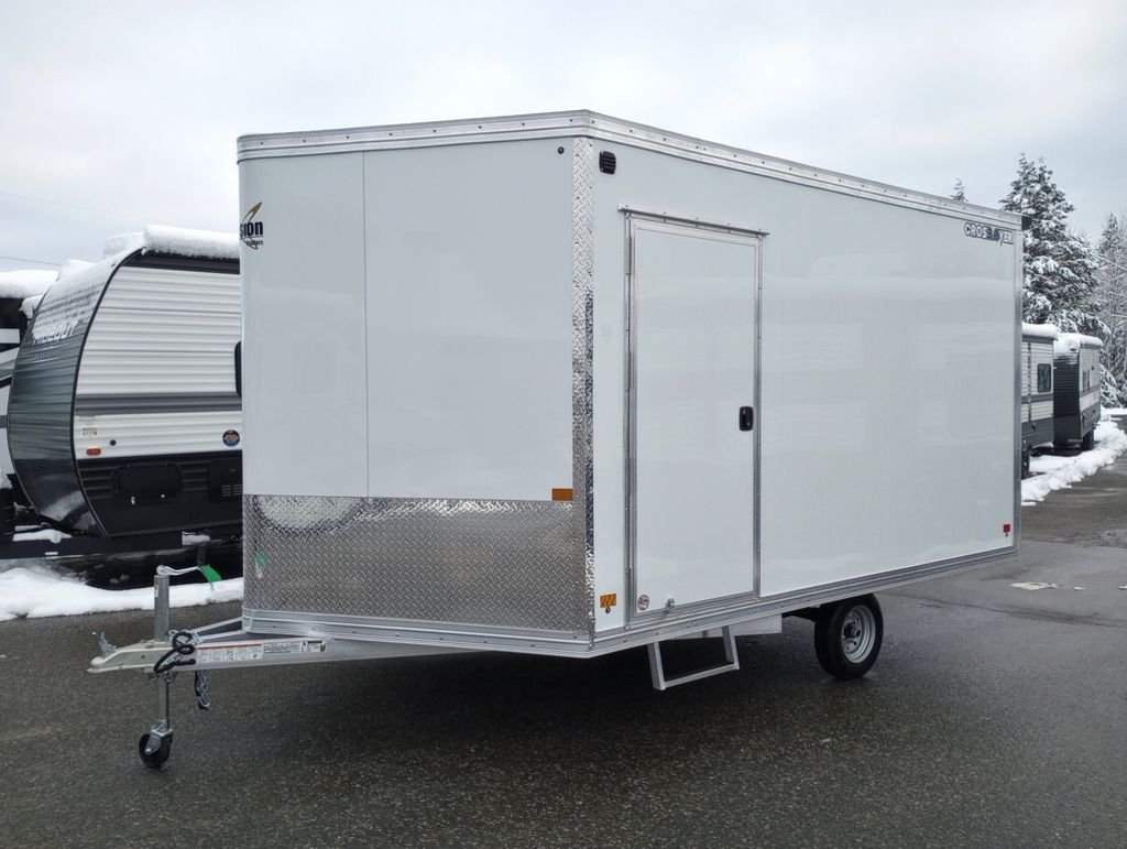 2024 Mission Trailers 101×12 Aluminum 2 Place Crossover 3.0 w/Side X Side Pkg, Rear Canopy