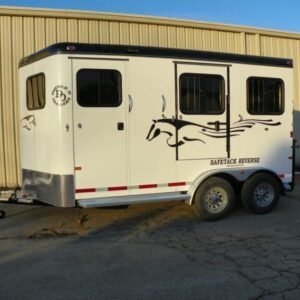 2022 Double D Reverse Slant 2 Horse Bumper Pull