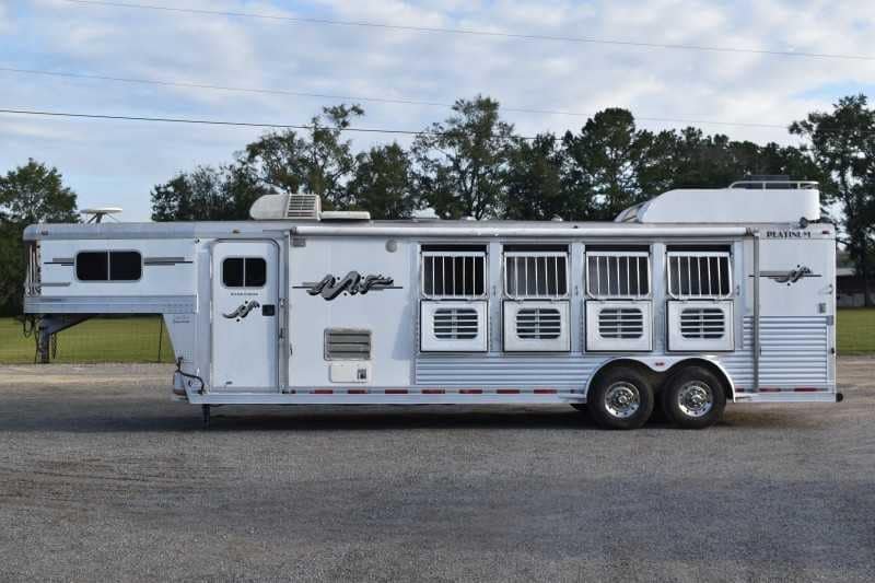 2006 Platinum 8410LQ 4 Horse Trailer with 9' Short Wall - Image 3
