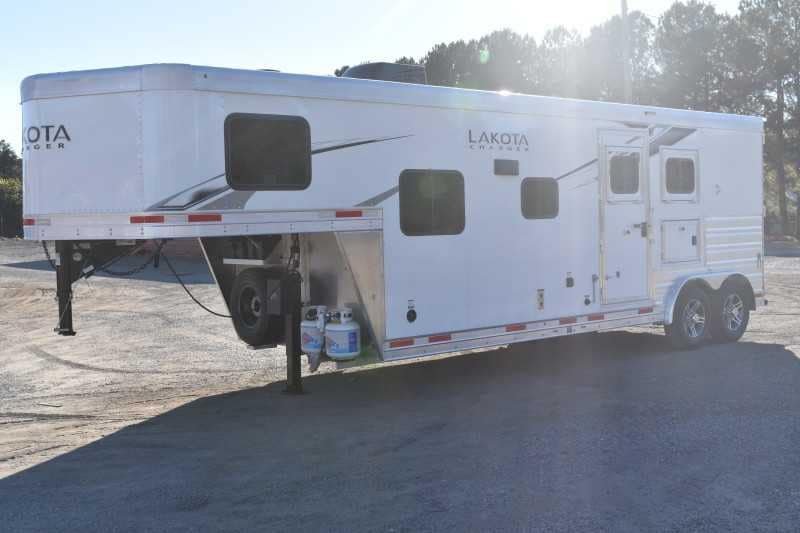 2022 Lakota Charger LQ 2 Horse Trailer with 9' Short Wall - Image 6