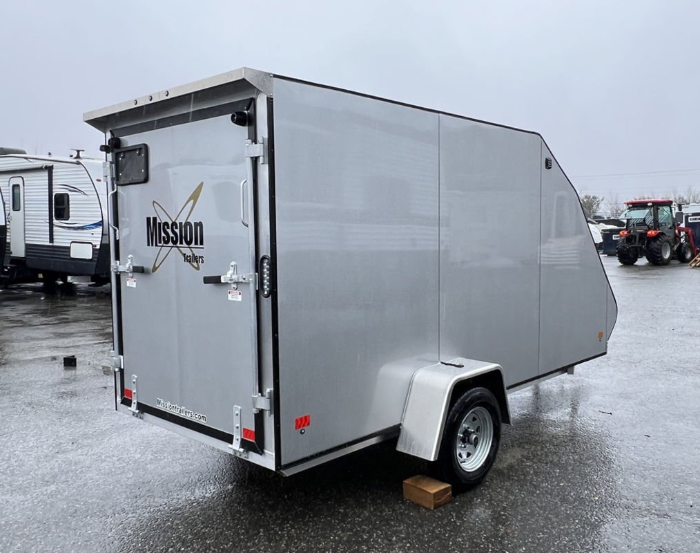 2024 Mission Trailers 60×12 Aluminum Single Place Crossover w/Galvanized Package, Rear Canopy - Image 7