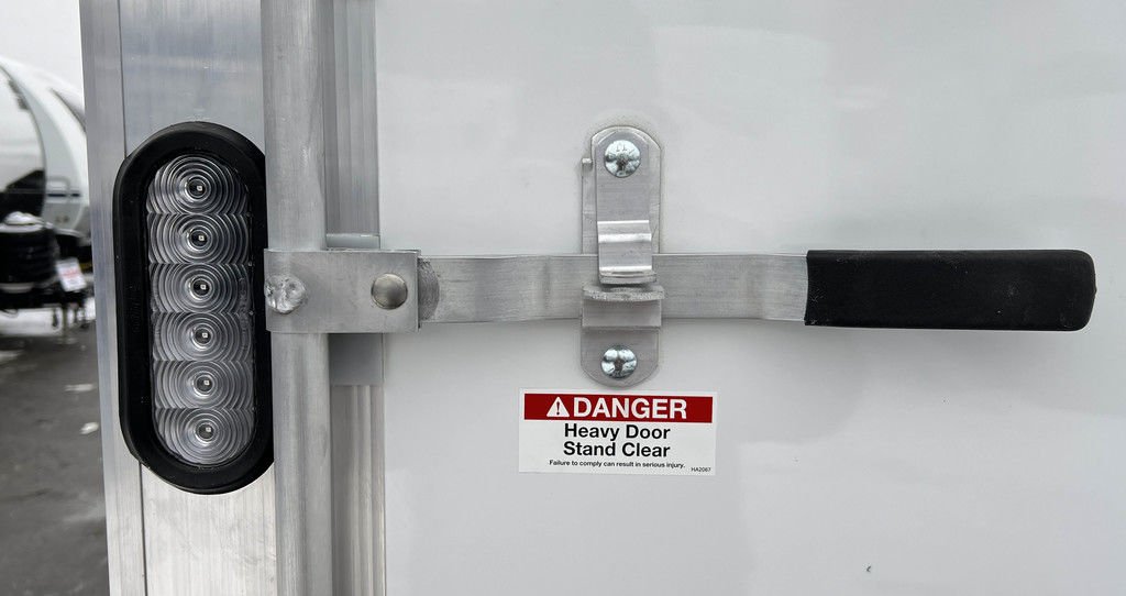 2024 E-Z Hauler 7×24 Aluminum 4-Place Drive In/Out w/Tapered Ramps, Rear Canopy - Image 24