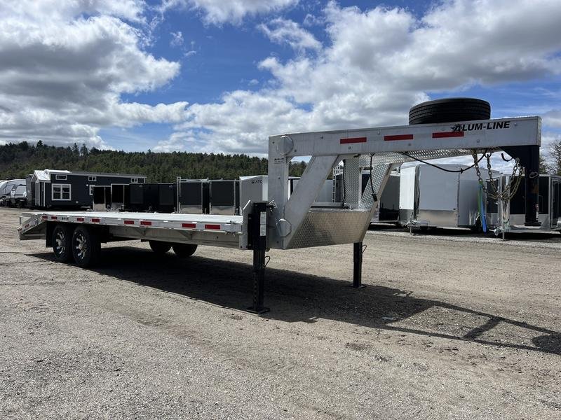2024 Alum Line Trailers 8.5x24 13K Aluminum Gooseneck w/Flip-Over Ramps - Image 8