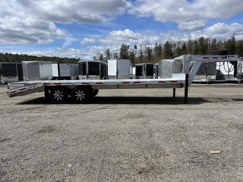 2024 Alum Line Trailers 8.5x24 13K Aluminum Gooseneck w/Flip-Over Ramps - Image 7