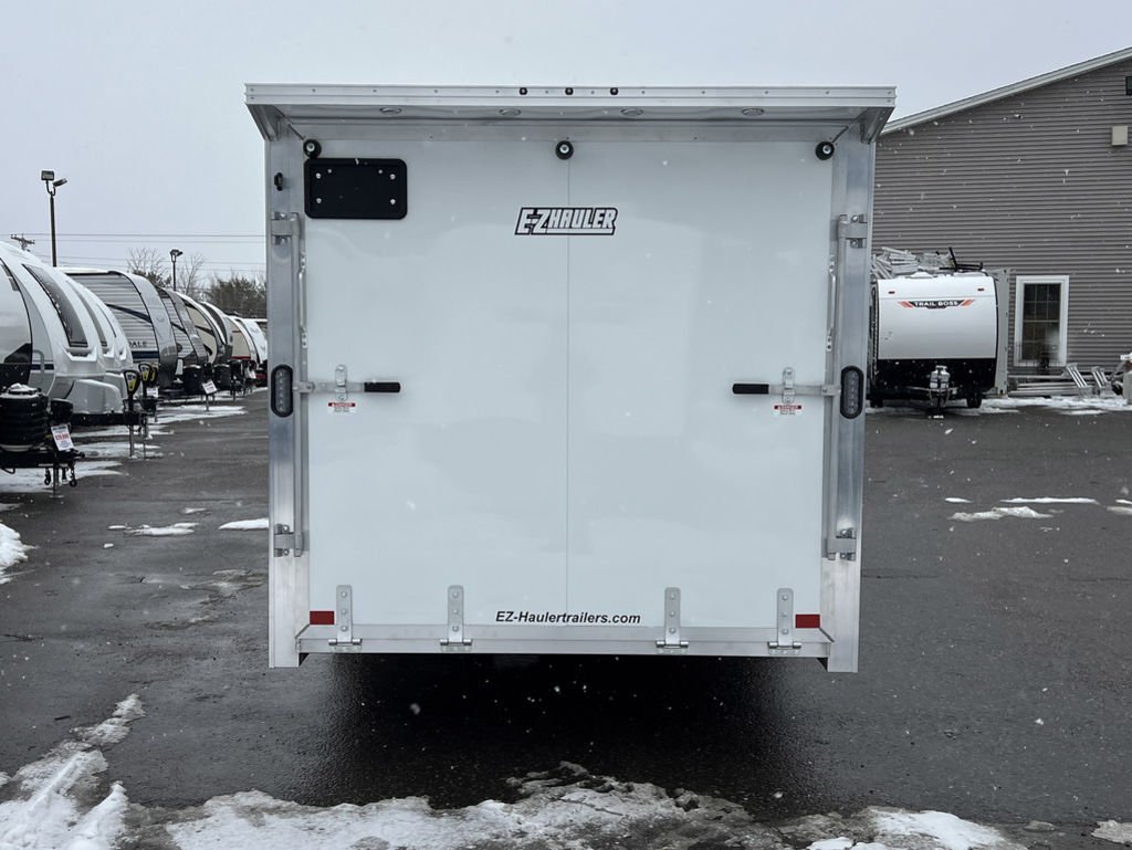 2024 E-Z Hauler 7×24 Aluminum 4-Place Drive In/Out w/Tapered Ramps, Rear Canopy - Image 9
