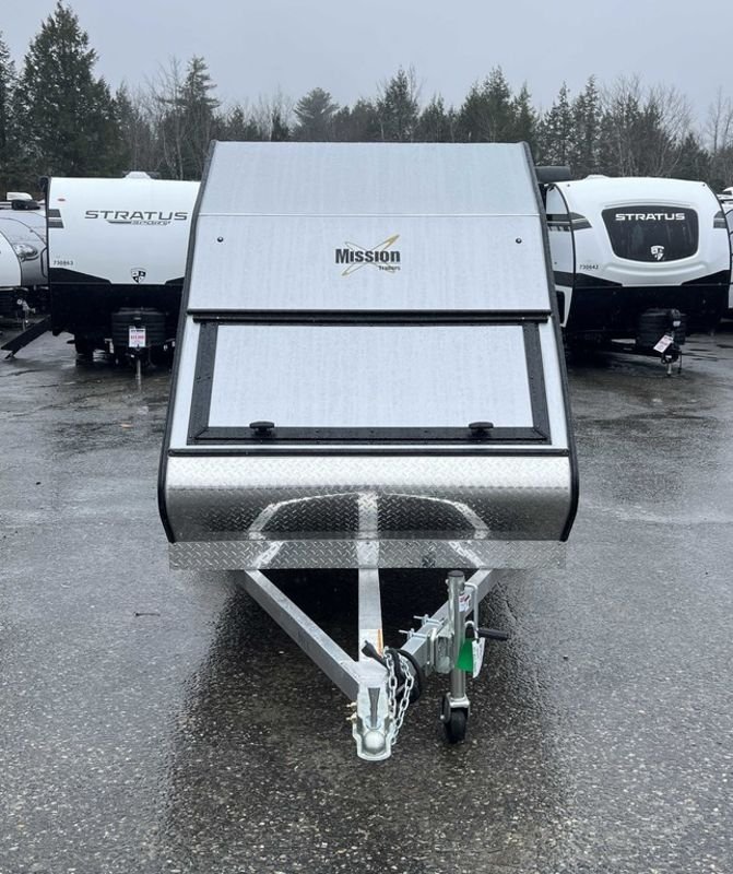 2024 Mission Trailers 60×12 Aluminum Single Place Crossover w/Galvanized Package, Rear Canopy - Image 4