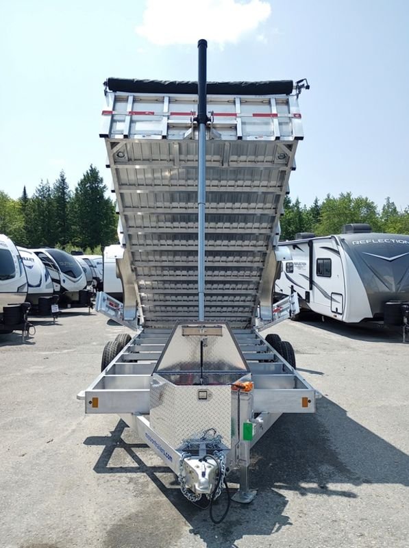 2025 Mission Trailers 7×16 14K Aluminum Hydraulic Dump w/Ramps, HD D-Rings, Barn Doors, Tarp Kit - Image 5