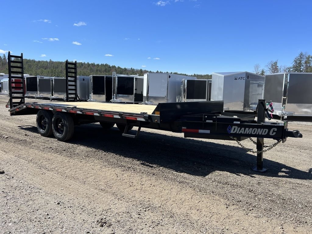 2024 Diamond C 8.5x20 20K Deckover Equipment Trailer w/ 72โ Flip-Knee Ramps - Image 6