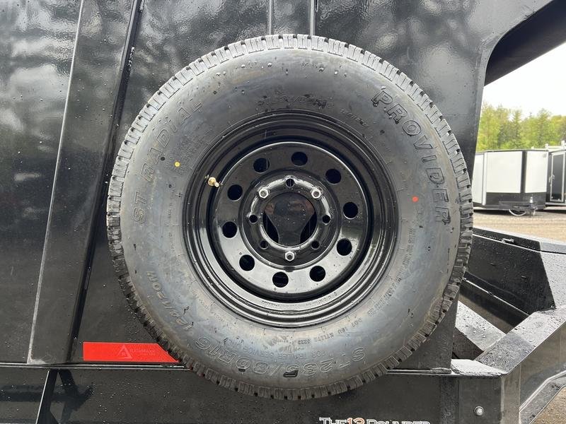 2024 RawMaxx Trailers 7X16 14K Powder Coated Dump w/ Tarp Kit - Image 17