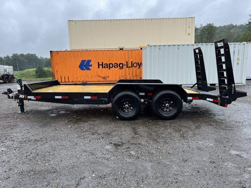 2024 Rice Trailers 7x16 10K Equipment Hauler w/D-Rings, Spare Mount, & Toolbox - Image 13