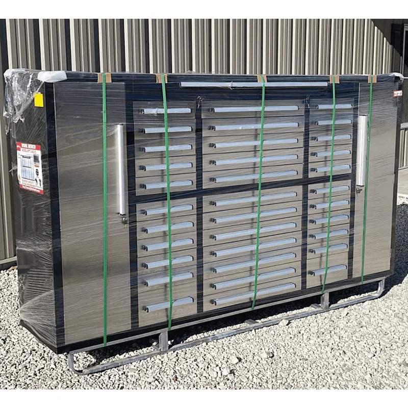 9ft Storage Cabinet 34 Drawers - Image 2